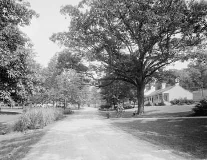 White Sulphur Springs, W. Va., the west approach, c.between 1910 and 1920. Creator: Unknown.
