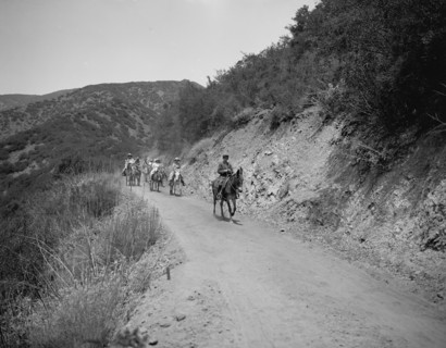 Hitting the trail, c.between 1910 and 1920. Creator: Unknown.