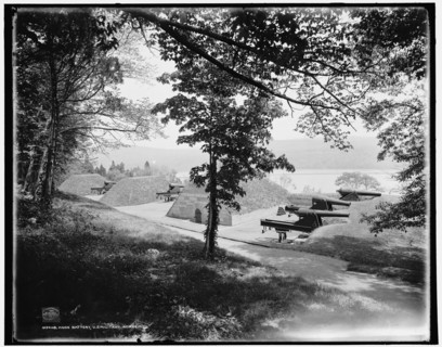 Knox Battery, U.S. Military Academy, c1901. Creator: William H. Jackson.