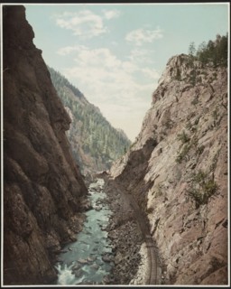 Platte Canon, Colorado, c1899. Creator: William H. Jackson.