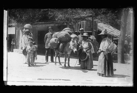Street scene, City of Mexico, between 1880 and 1897. Creator: William H. Jackson.