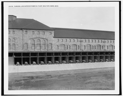 Turbines, Lake Superior Power Co. Plant, Sault Ste. Marie, Mich., (1902?). Creator: William H. Jackson.