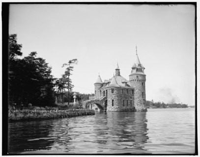 The water castle on Heart Island, Thousand Islands, (1902?). Creator: William H. Jackson.