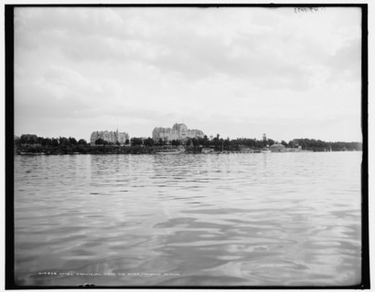 Hotel Frontenac from the river, Thousand Islands, c1902. Creator: William H. Jackson.