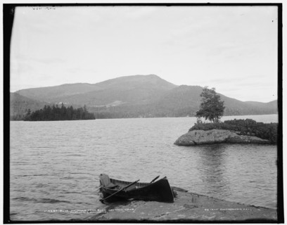 Blue Mountain Lake from Blue Mountain, Adirondack Mountains, (1902?). Creator: William H. Jackson.