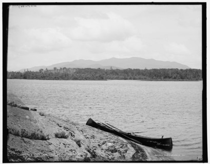 Long Lake from near Island House, Adirondack Mts., N.Y., (1902?). Creator: William H. Jackson.