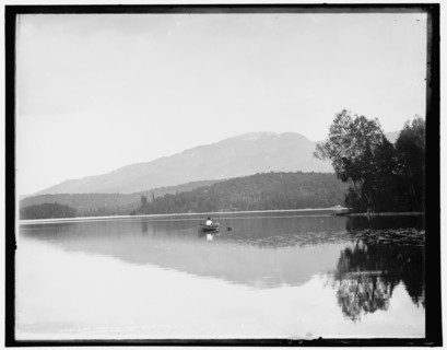 Mt. Ampersand i.e. Ampersand Mountain from Round Lake, Adirondack Mountains, c1902. Creator: William H. Jackson.