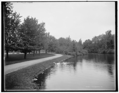 Lake in Loring Park, Minneapolis, Minn., (1902?). Creator: William H. Jackson.
