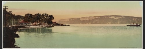 Palisades of the Hudson River, N.Y., c1900. Creator: William H. Jackson.