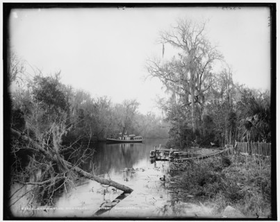 Brown's landing, Rice Creek, between 1880 and 1897. Creator: William H. Jackson.