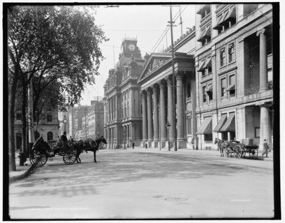 St. James Street, Montreal, between 1890 and 1901. Creator: William H. Jackson.