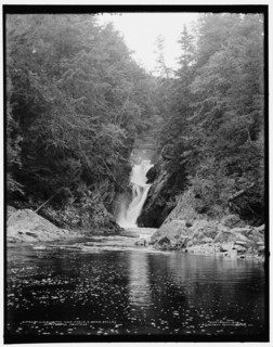Wilmington High Falls, lower falls, Adirondack Mountains, c1902. Creator: William H. Jackson.