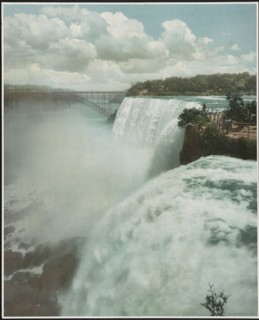 American Falls from Goat Island, c1912. Creator: William H. Jackson.