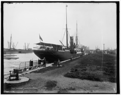 Lachine locks, Montreal, between 1890 and 1901. Creator: William H. Jackson.