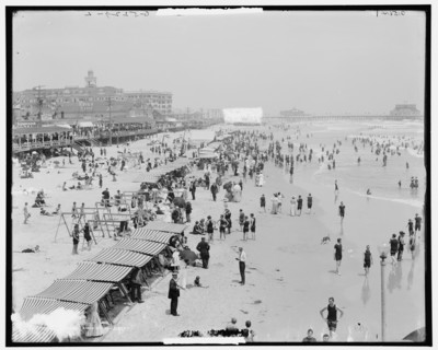 Beach, Atlantic City, N.J., c1908. Creator: Unknown.