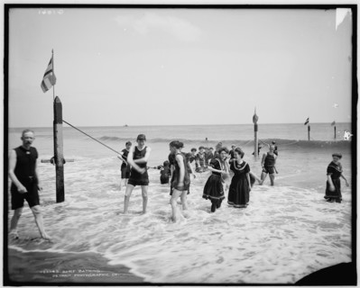 Surf bathing, between 1900 and 1905. Creator: Unknown.