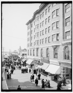 Young's Hotel and boardwalk, Atlantic City, N.J., c1904. Creator: Unknown.