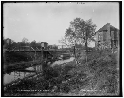 Hopatcong Sta. and M. & E. Canal, between 1890 and 1901. Creator: Unknown.