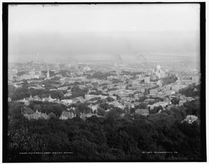 Montreal from Mount Royal, between 1890 and 1901. Creator: Unknown.