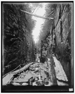The Flume, looking up, Franconia Notch, White Mountains, c1901. Creator: Unknown.
