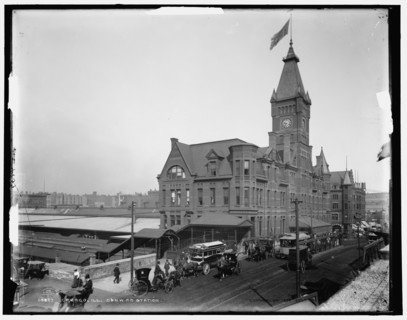 Chicago, Ill., C. & N.W. R.R. station, c1898. Creator: Unknown.