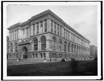 The Public library, Chicago, Ill., c1900. Creator: Unknown.