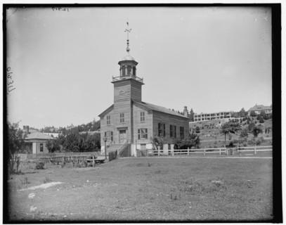 Old Mission Church, Mackinac Island, between 1890 and 1901. Creator: Unknown.