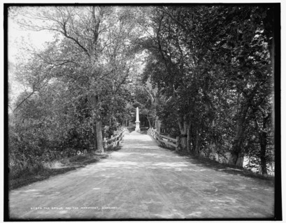 The Bridge and the monument, Concord, between 1890 and 1901. Creator: Unknown.