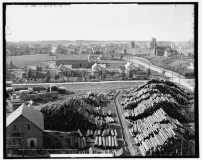 The Heart of the copper country, Calumet, Mich., between 1880 and 1930. Creator: Unknown.