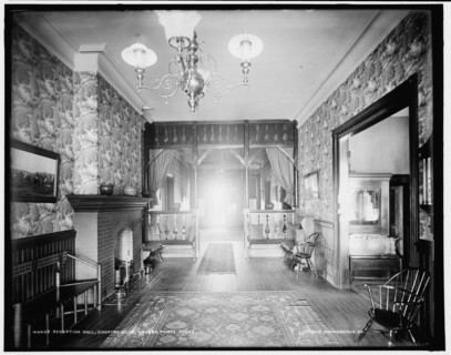 Reception hall, country club, Grosse Pointe Farms [sic], between 1890 and 1901. Creator: Unknown.
