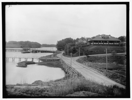 Sewall's Bridge and country club house, York River, Me., between 1900 and 1906. Creator: Unknown.