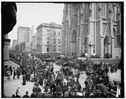 Easter crowds on Fifth Avenue, New York, c1904. Creator: Unknown.