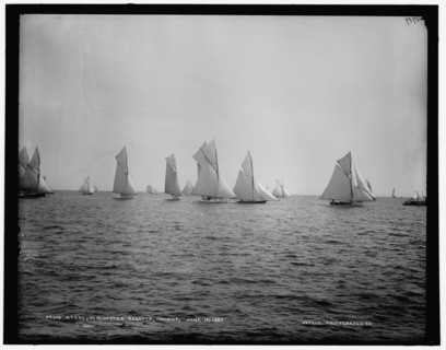 Start, Dorchester regatta, Nahant, 1887 June 17. Creator: Unknown.