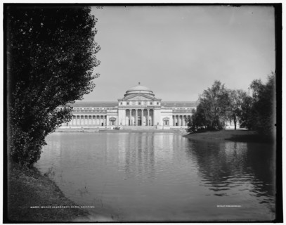 Scene in Jackson Park, Chicago, Ill., between 1890 and 1901. Creator: Unknown.