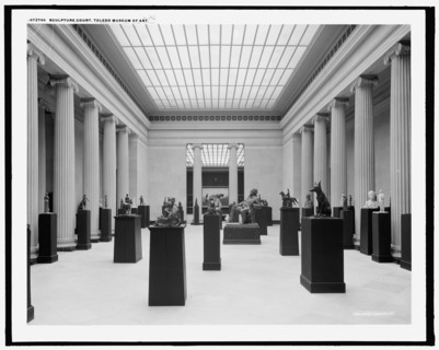 Sculpture court, Toledo Museum of Art, c.between 1910 and 1920. Creator: Unknown.