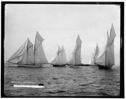 Start, Goelet Cup Race, 1887 Aug 5. Creator: Unknown.