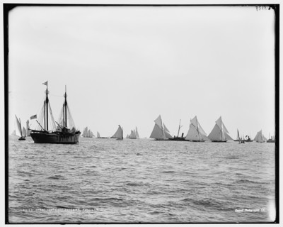 Start, 46-footers, 1891 Aug 7. Creator: Unknown.