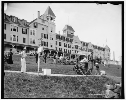 Golf at Mount Pleasant House, White Mountains, between 1890 and 1901. Creator: Unknown.