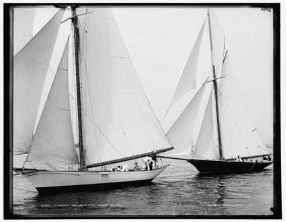 Start, Gossoon and Minerva, 1890 Aug 26. Creator: Unknown.
