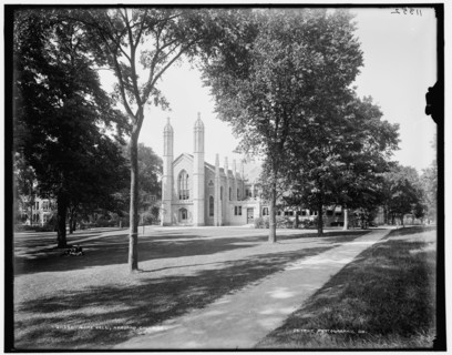 Gore Hall, Harvard College, between 1890 and 1899. Creator: Unknown.