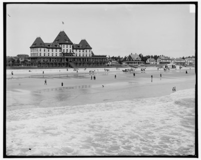 Fiske House and beach, Old Orchard, Me., c1904. Creator: Unknown.
