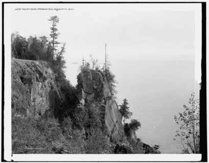 Pulpit Rock, Presque Isle, Marquette, Mich., c1898. Creator: Unknown.