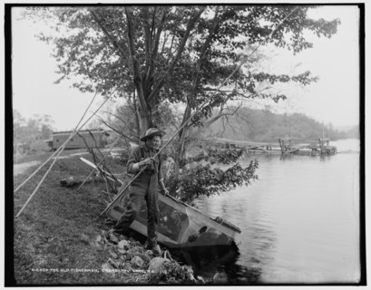 The Old fisherman, Cranberry Lake, N.J., c1900. Creator: Unknown.
