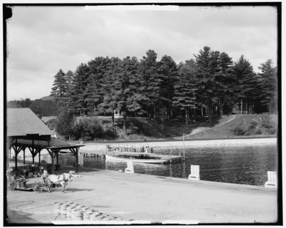 Fort William Henry Hotel and Prospect Mt. Mountain, Lake George, N.Y., between 1900 and 1915. Creator: Unknown.