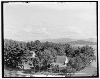 Panorama from New Hotel Weirs, Lake Winnipesaukee, N.H., c1906. Creator: Unknown.