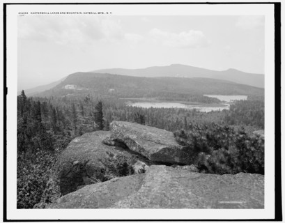 Kaaterskill lakes and mountain, Catskill Mts., N.Y., c1902. Creator: Unknown.