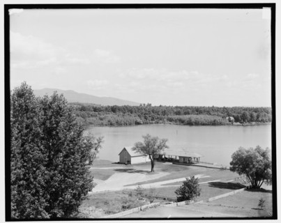 Lake from Colonial Hotel, Centre Harbor, Lake Winnipesaukee, N.H., between 1901 and 1906. Creator: Unknown.