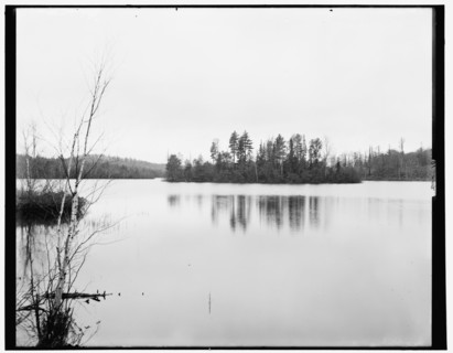 Island Lake, near Ishpeming, Mich., c1898. Creator: Unknown.