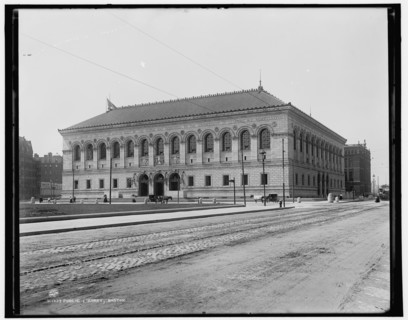 Public Library, Boston, c1899. Creator: Unknown.