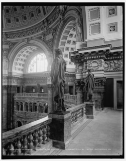 Library of Congress, gallery of the Rotunda, c1900. Creator: Unknown.